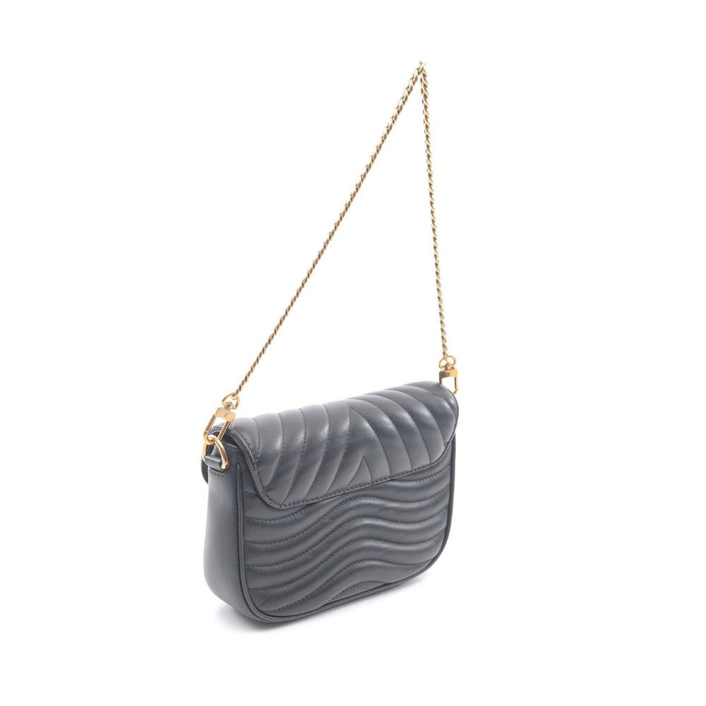 Louis Vuitton New Wave Pochette Black Multi Shoulder Noir Bag Black Leather - Picture 2 of 6